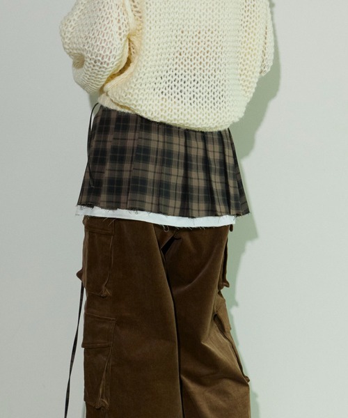 MAISON SPECIAL プリーツラップミニスカート MAISON SPECIAL（メゾンスペシャル）の「Pleats Wrap Mini Skirt