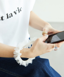 ROPE' PICNIC（ロペピクニック）の「チュールフリルスマホストラップ（スマホグッズ）」