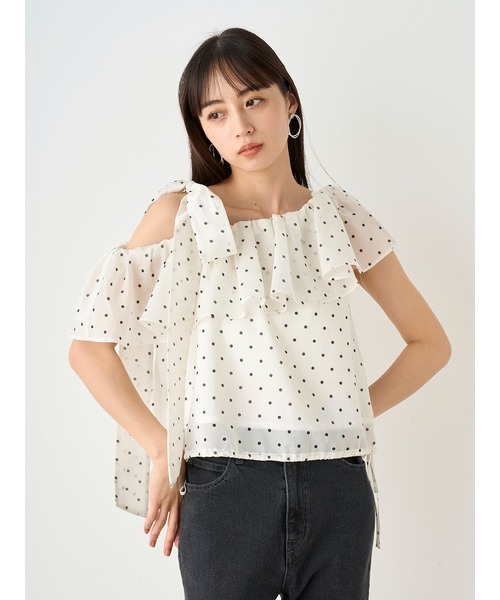 【セール】ワンショルリボンブラウス（シャツ/ブラウス）｜SNIDEL（スナイデル）