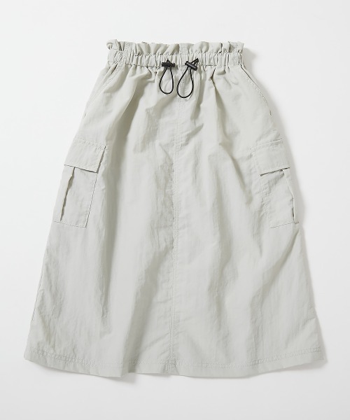 devirock（デビロック）の「ナイロン ロング丈 カーゴスカート（スカート・キッズ・カーキ/ブラック/ライトグレー・150cm/140cm/130cm/120cm/110cm/100cm/160cm）」の10枚目の写真