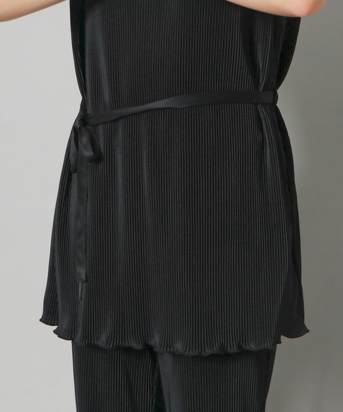 セール】《プリーツ×メロウ》レディース 2点セットアップ ノースリーブ