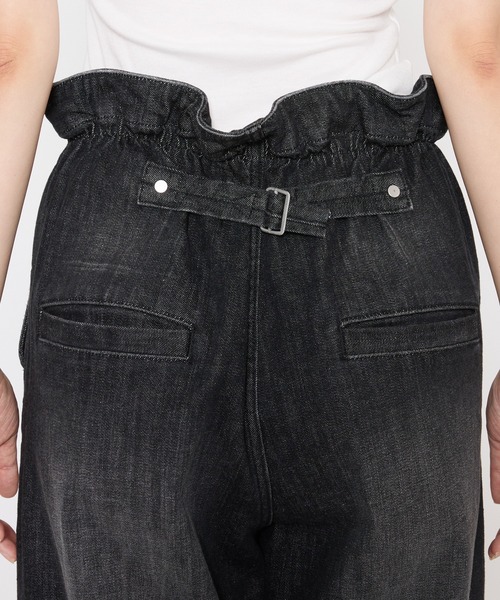 BARNYARDSTORM（バンヤードストーム）の「BARNYARDSTORM / ウエストシャーリングデニム（デニムパンツ・レディース・ブラック・L/S/M）」の12枚目の写真