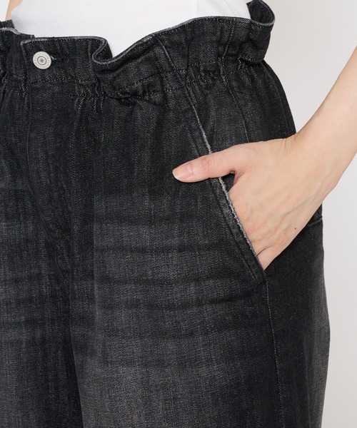 BARNYARDSTORM（バンヤードストーム）の「BARNYARDSTORM / ウエストシャーリングデニム（デニムパンツ・レディース・ブラック・L/S/M）」の15枚目の写真