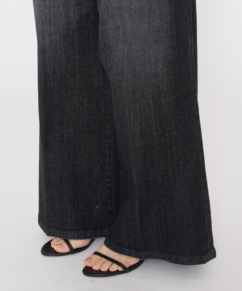 BARNYARDSTORM（バンヤードストーム）の「BARNYARDSTORM / ウエストシャーリングデニム（デニムパンツ・レディース・ブラック・L/S/M）」の16枚目の写真