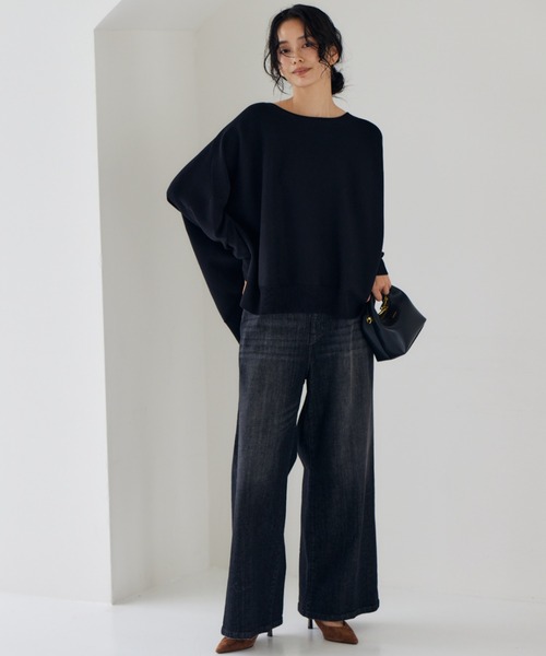 BARNYARDSTORM（バンヤードストーム）の「BARNYARDSTORM / ウエストシャーリングデニム（デニムパンツ・レディース・ブラック・L/S/M）」の19枚目の写真