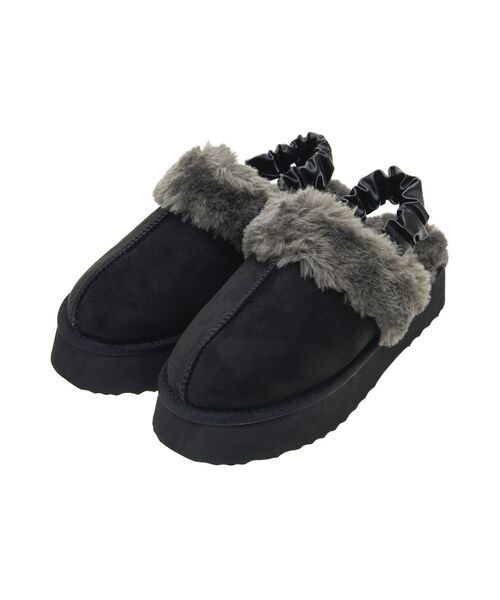 ORiental TRaffic(オリエンタルトラフィック)の「ORientalTRafficフェイクムートンシューズ(サンダル・レディース・ブラック/キャメル・S/L/M)」の14枚目の写真