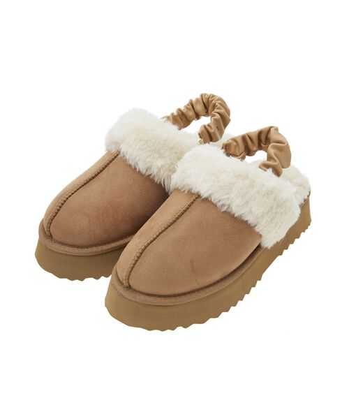 ORiental TRaffic(オリエンタルトラフィック)の「ORientalTRafficフェイクムートンシューズ(サンダル・レディース・ブラック/キャメル・S/L/M)」の15枚目の写真