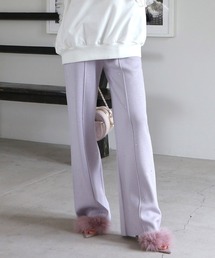 ROYAL PARTY | ラメニットラインストーンパンツ(その他パンツ)