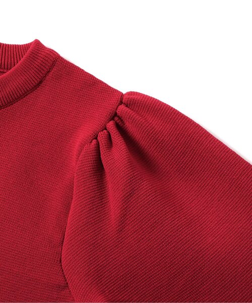 apres les cours（アプレレクール）の「ハートボタンショートカーディガン（カーディガン/ボレロ・キッズ・レッド/アイボリー・80/90/100/110/120/130/140）」の9枚目の写真