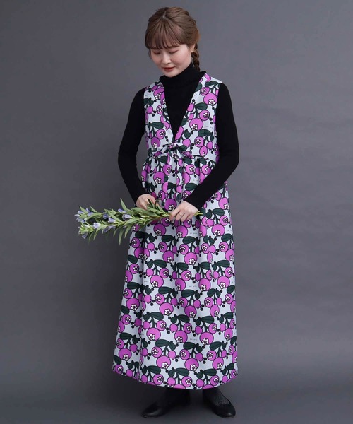 peu pres(プープレ)の「ブルーベリープリントOP(ワンピース・レディース・グレー/ベージュ・FREE)」の16枚目の写真