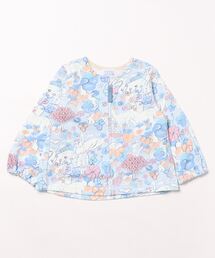 [ベビー]hakka　kids×北澤平祐　こうえんびよりプリントミニ裏毛ジップカーディガン