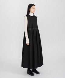 ビショップ購入　eunoia ロングワンピース　ノースリーブ　ブラック ビショップ購入 eunoia ロングワンピース ノースリーブ ブラック
