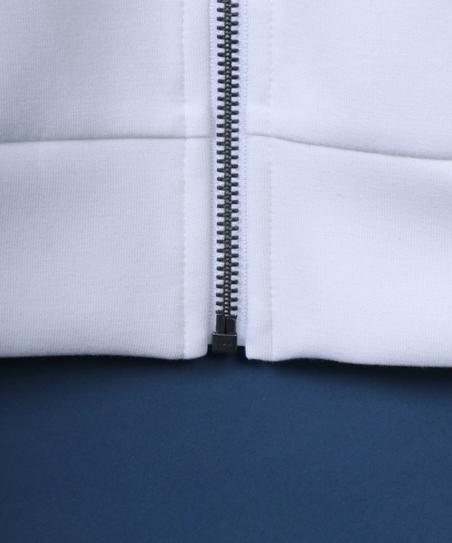 ANPAS（アンパス）の「Soft Cardboard Knit Oversized Full Zip Hoodie/別注 ソフトダンボールニット オーバーサイズ フルジップ パーカー メンズ レディース（パーカー・メンズ・チャコール/ネイビー/ホワイト/ブラック/グレイッシュベージュ・M/L/LL）」の14枚目の写真