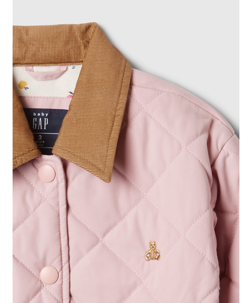 GAP(ギャップ)の「babyGap リサイクル キルティング フィールドジャケット(その他アウター・キッズ・ピンク・90cm/95cm/100cm/105cm/110cm/70cm/80cm)」の3枚目の写真