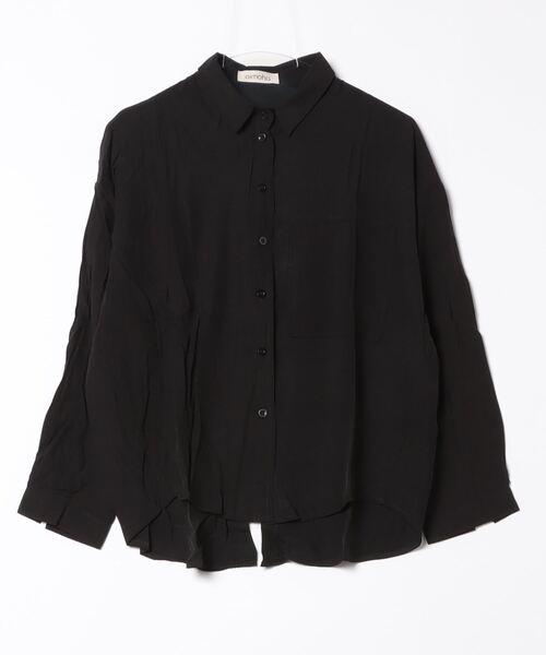 aimoha(アイモハ)の「【Aimoha】バックスリット長袖シャツ(シャツ/ブラウス・レディース・ベージュ/ブラック/オフホワイト/ブルー・FREE)」の5枚目の写真