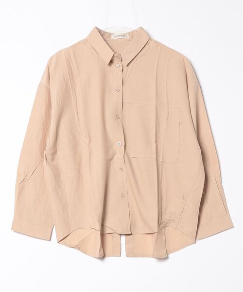 aimoha(アイモハ)の「【Aimoha】バックスリット長袖シャツ(シャツ/ブラウス・レディース・ベージュ/ブラック/オフホワイト/ブルー・FREE)」の7枚目の写真