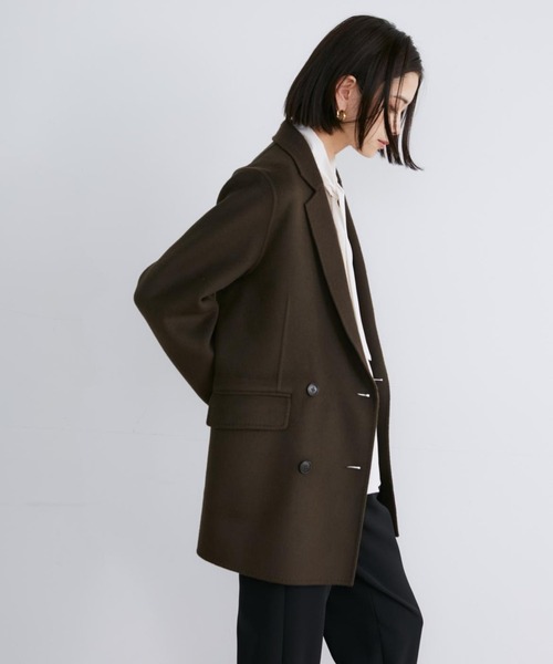 INED(イネド)の「リバージャコット《Bellandi》(チェスターコート・レディース・ダークブラウン/キャメル/ネイビー・9号/7号)」の9枚目の写真