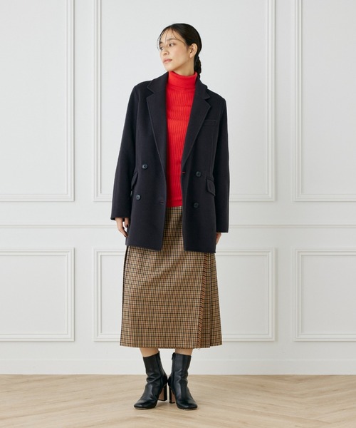 INED(イネド)の「リバージャコット《Bellandi》(チェスターコート・レディース・ダークブラウン/キャメル/ネイビー・9号/7号)」の18枚目の写真