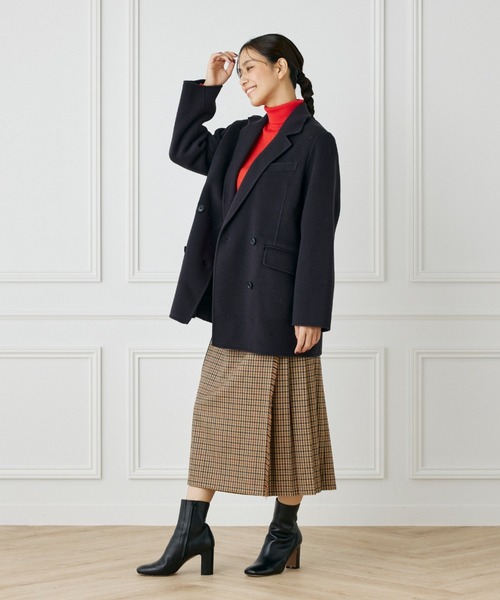 INED(イネド)の「リバージャコット《Bellandi》(チェスターコート・レディース・ダークブラウン/キャメル/ネイビー・9号/7号)」の19枚目の写真