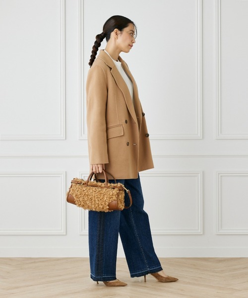 INED(イネド)の「リバージャコット《Bellandi》(チェスターコート・レディース・ダークブラウン/キャメル/ネイビー・9号/7号)」の21枚目の写真