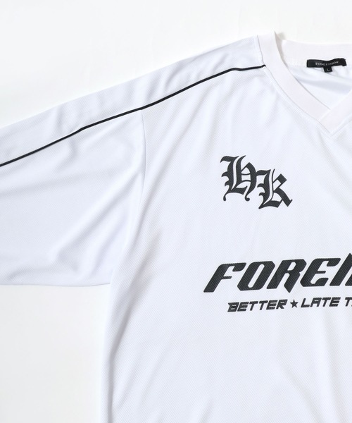 セール】Soccer Game Shirt LS Tee/オーバーサイズ メッシュ