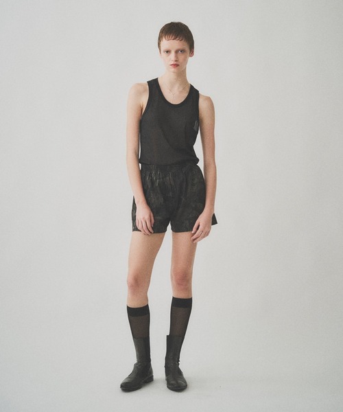 Juha（ユハ）の「SHEER TANKTOP（タンクトップ・メンズ・ピンクベージュ/オリーブ/ブラック・4/3）」の9枚目の写真