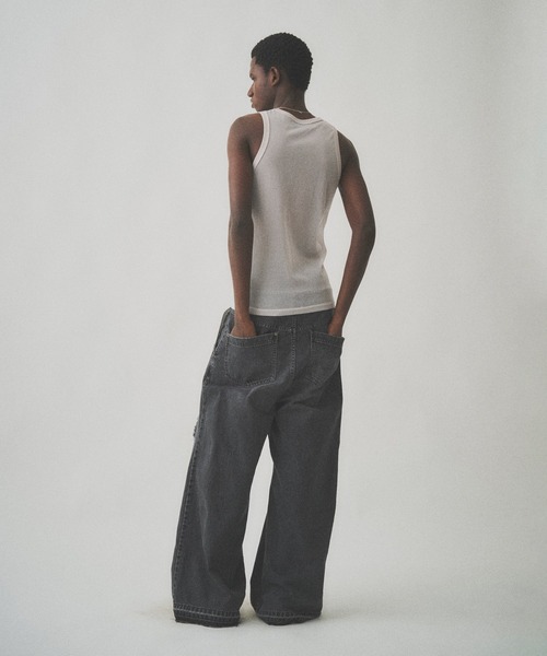 Juha（ユハ）の「SHEER TANKTOP（タンクトップ・メンズ・ピンクベージュ/オリーブ/ブラック・4/3）」の16枚目の写真