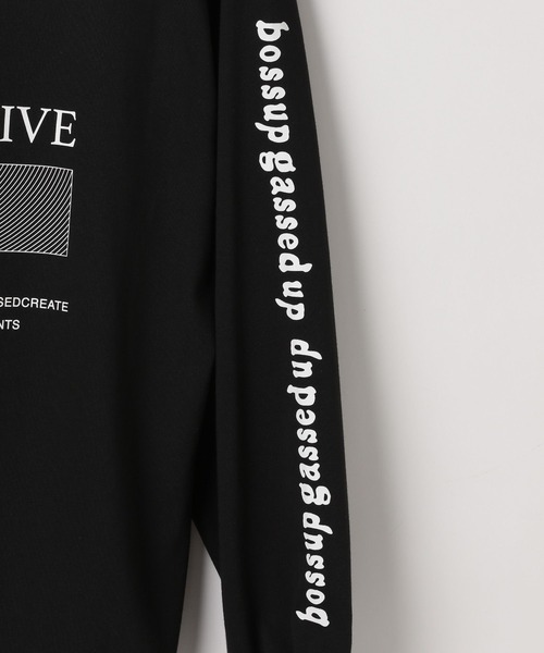 HEREIAM(ヘレイアム)の「【HEREIAM MEN】接触冷感&吸水速乾/スリーブプリントロングスリープ(Tシャツ/カットソー・メンズ・ホワイト/ブラック/ライトピンク・LARGE/MEDIUM)」の9枚目の写真