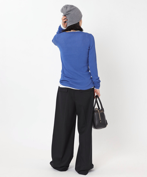 2024AW エーピーストゥディオ　ニットロングスリーブTシャツ AP STUDIO（エーピーストゥディオ）の「ニットロングスリーブT