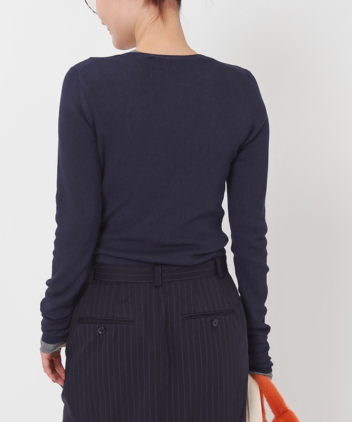 2024AW エーピーストゥディオ　ニットロングスリーブTシャツ AP STUDIO（エーピーストゥディオ）の「ニットロングスリーブT