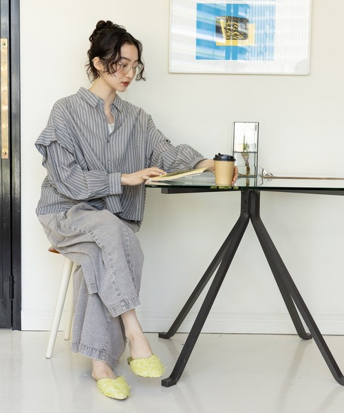 niko and...（ニコアンド）の「ポケットワイドパンツ（その他パンツ・レディース・カーキ/ライトグレー/ブルー・FREE）」の5枚目の写真