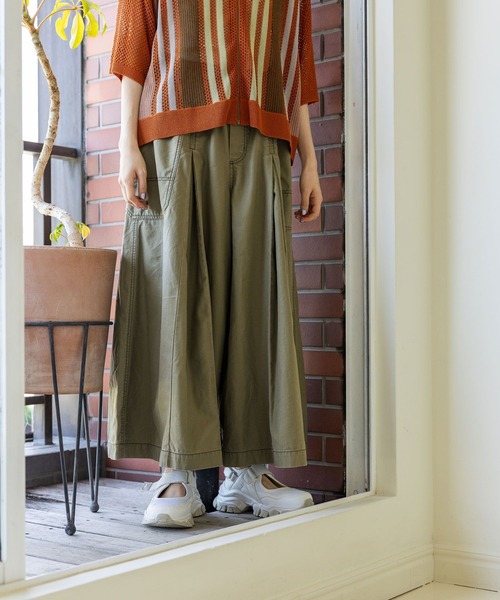 niko and...（ニコアンド）の「ポケットワイドパンツ（その他パンツ・レディース・カーキ/ライトグレー/ブルー・FREE）」の10枚目の写真