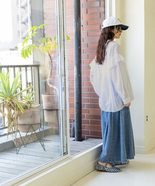 niko and...（ニコアンド）の「ポケットワイドパンツ（その他パンツ・レディース・カーキ/ライトグレー/ブルー・FREE）」の12枚目の写真