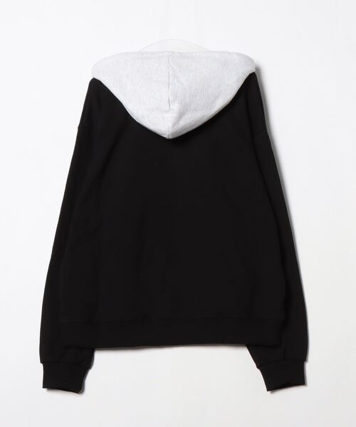 パーカー A'GEM/9 × .kom 「ACOVER/オコボ」 Log Applique Clour Brloked Hoodie/ロゴアップリケ A'GEM/9 × .kom 『ACOVER/オコボ』 Log Applique Clour Brloked