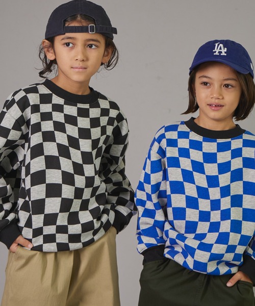 PAIRMANON STREET】裏起毛 総柄 プリント 長袖 スウェット トレーナー