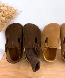 Bambin（ボンバン）の「【 Bambin / ボンバン 】 スエードタッチ クロッグシューズ（スリッポン・キッズ）」