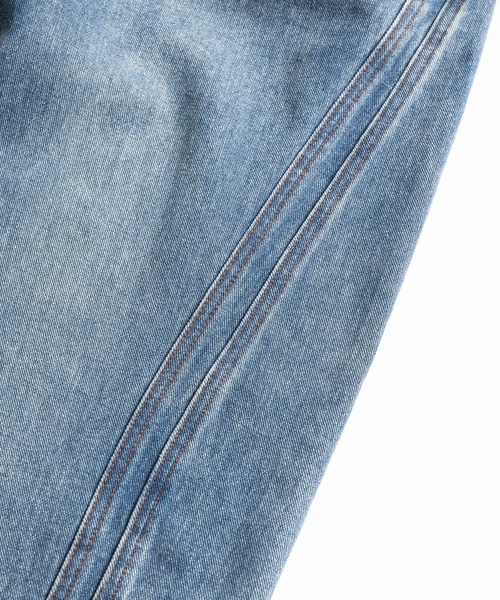 WETTEMPT（ウィテンプト）の「VINTAGE LIKE TWIST DENIM PANTS / ヴィンテージライクツイストデニムパンツ（デニムパンツ・メンズ・ブラック/ブルー/インディゴブルー・LARGE/MEDIUM/SMALL）」の12枚目の写真