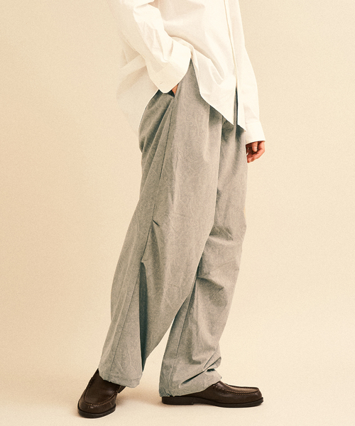 417 EDIFICE（フォーワンセブンエディフィス）の「ペイズリー ワイド イージーパンツ（カーゴパンツ・メンズ・ベージュ/チャコールグレー・MEDIUM/LARGE）」の11枚目の写真