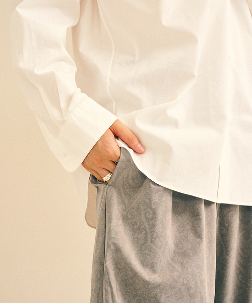 417 EDIFICE（フォーワンセブンエディフィス）の「ペイズリー ワイド イージーパンツ（カーゴパンツ・メンズ・ベージュ/チャコールグレー・MEDIUM/LARGE）」の15枚目の写真