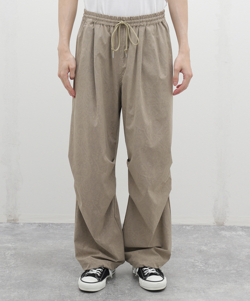 417 EDIFICE（フォーワンセブンエディフィス）の「ペイズリー ワイド イージーパンツ（カーゴパンツ・メンズ・ベージュ/チャコールグレー・MEDIUM/LARGE）」の21枚目の写真