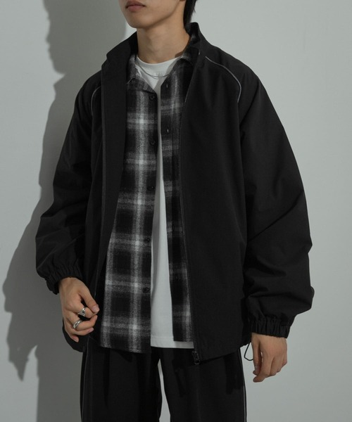 セール】『セットアップ対応』パイピングスタンドブルゾン（ブルゾン