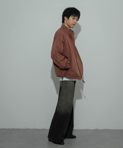 SENSE OF PLACE by URBAN RESEARCH(センスオブプレイスバイアーバンリサーチ)の「『セットアップ対応』パイピングスタンドブルゾン(ブルゾン・メンズ・バーガンディー/ベージュ/ブラック・LARGE/MEDIUM)」の9枚目の写真