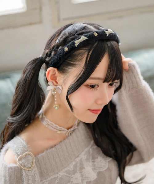 ROJITA（ロジータ）の「ふわふわファーカチューシャ（カチューシャ
