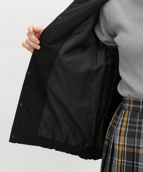 Honeys（ハニーズ）の「【非フッ素撥水加工】ノーカラーライトブルゾン（ブルゾン・レディース・ライトベージュ/ブラック/ライトカーキ/ネイビー・LL/L/M/S）」の9枚目の写真