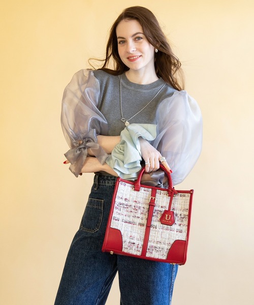 セール】ツイード ジュリアングル トートバッグ Mサイズ/ショルダー