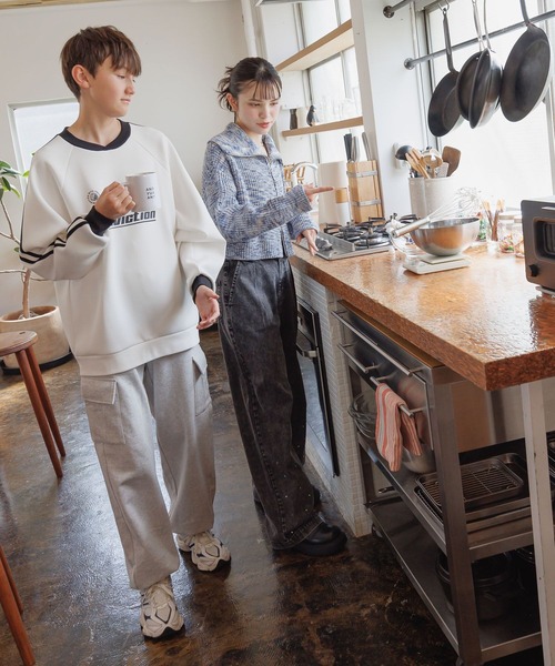 GLOBAL WORK（グローバルワーク）の「USAカットカーゴパンツ/AND YUA ANY/152626（カーゴパンツ・キッズ・ブラック/杢グレー・170cm/160cm/150cm）」の7枚目の写真