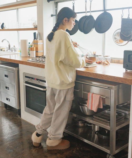 GLOBAL WORK（グローバルワーク）の「USAカットカーゴパンツ/AND YUA ANY/152626（カーゴパンツ・キッズ・ブラック/杢グレー・170cm/160cm/150cm）」の14枚目の写真