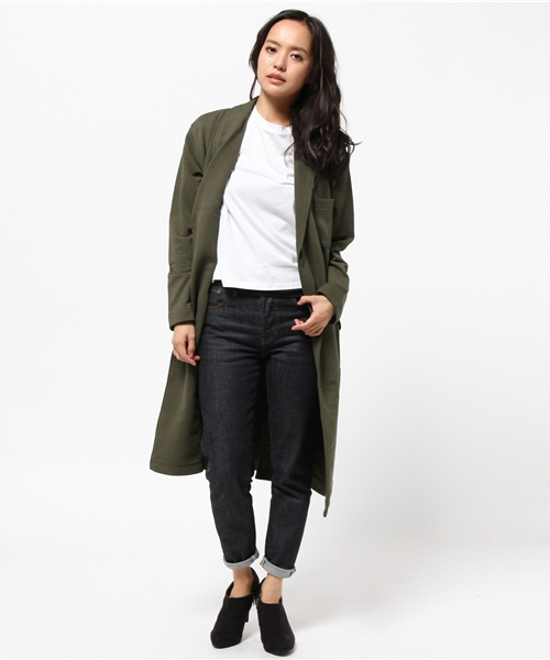MOUSSY(マウジー)の「JERSEY GOWN(その他アウター・レディース・カーキ系/ブラック/トップグレー・FREE)」の3枚目の写真