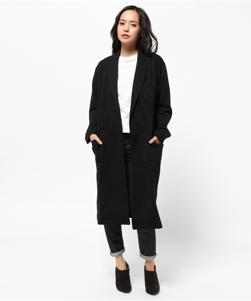 MOUSSY(マウジー)の「JERSEY GOWN(その他アウター・レディース・カーキ系/ブラック/トップグレー・FREE)」の2枚目の写真