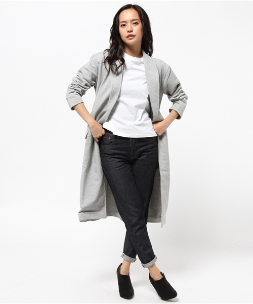 MOUSSY(マウジー)の「JERSEY GOWN(その他アウター・レディース・カーキ系/ブラック/トップグレー・FREE)」の1枚目の写真